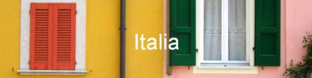 Italia. casas de colores en Gargnano