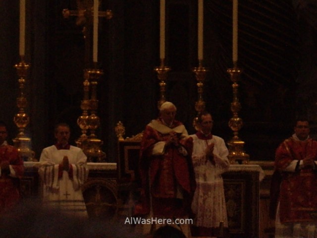 ST PETER'S BASILICA, VATICAN CITY. SAN PEDRO DEL VATICANO 8 Papa Pope Benedicto XVI