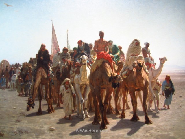 Peregrinos yendo a La Meca