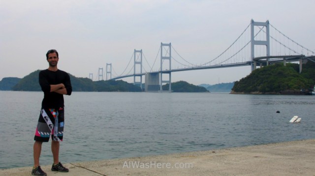 Shimanami Kaido 11. Alwashere.com con el Puente Kurushima Kaikyo, Japon. Bridge, Japan