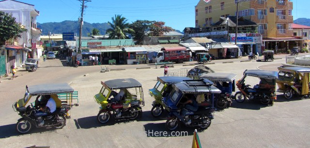 Coron 4. Triciclos Trycicles, Palawan, Filipinas