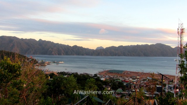 Coron town 6. Vista desde Monte Tapyas Pueblo Palawan, Filipinas. view Mount Philippines