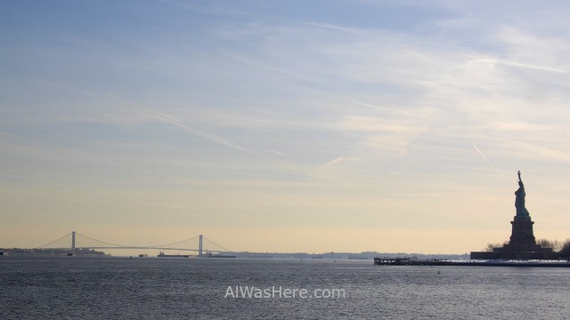 Estatua de la Libertad 11, Nueva York. New. Statue of Liberty Puente Staten Island bridge