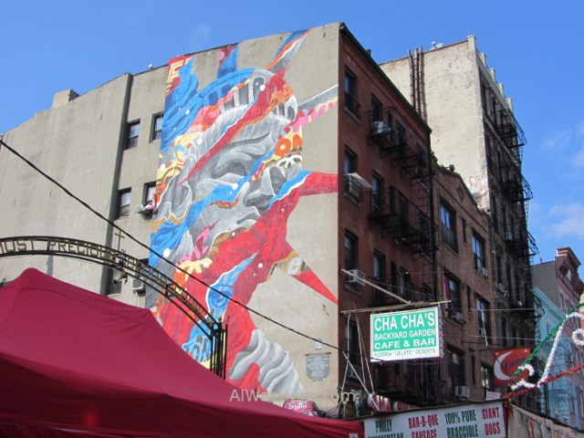 NUEVA YORK Chinatown 5. Grafiti en Little Italy, Graffiti New
