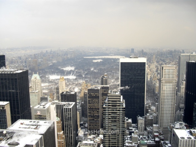 Rockefeller Center 1. Vista de Central park desde el top of the rock. view invierno winter Nueva York New
