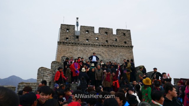 CHINA 1 congestion gran muralla Badaling Pekin, crowded great wall Beijing