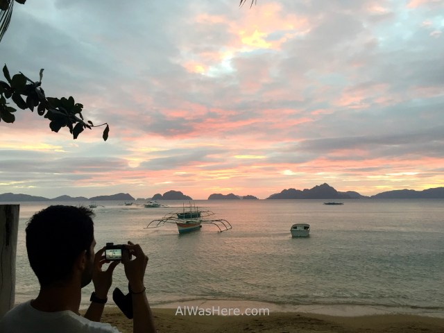 el nido informaciÓn 8. atardecer en corong corong puesta de sol, sunset dusk palawan filipinas, philippines alwashere