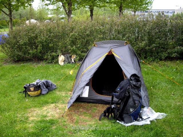 ISLANDIA 9. camping Reikiavik Reykjavik mi tienda my tent Iceland
