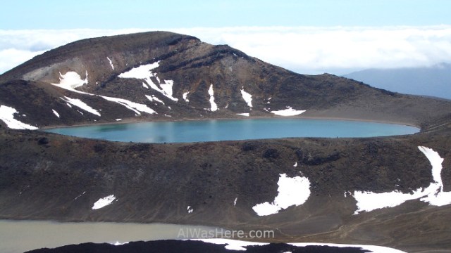 TONGARIRO NATIONAL PARK 7 Lago Azul Blue Lake Alpine Crossing New Zealand Parque Nacional Nueva Zelanda