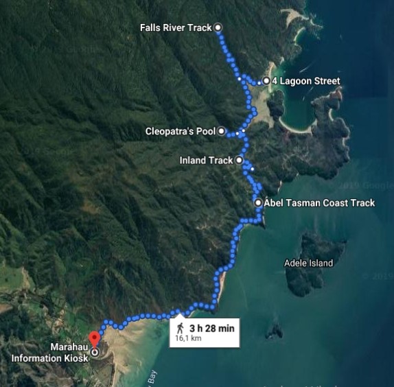 Ruta Alwashere Abel Tasman