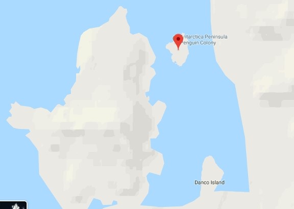Isla Cuverville Mapa